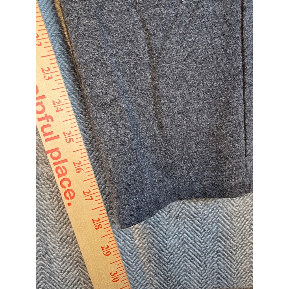 St Johns Bay Active Womens Medium Gray Heather Straight Leg Yoga Pants Pockets - Picture 4 of 9